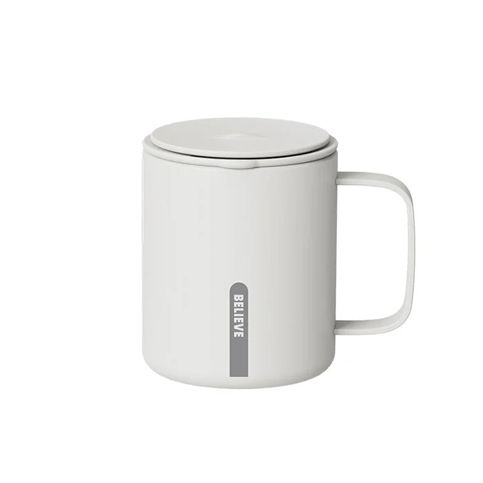 كوب من الفولاذ المقاوم للصدأ سعة 12 أونصة بمقبض