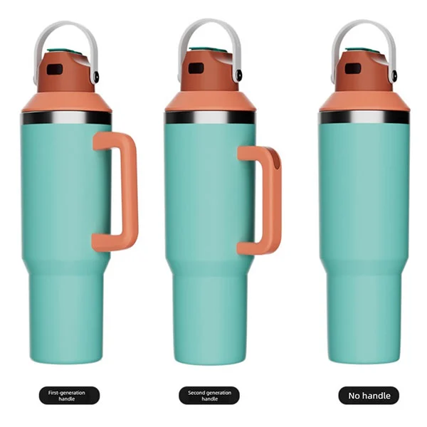 40oz Stainless Steel Ice Tumbler Cup With Taste Adapter